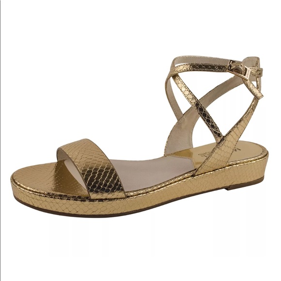 MICHAEL Michael Kors Shoes - Michael Kors Gold Platform Sandals